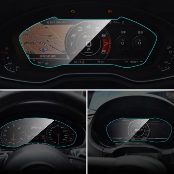 Auto Prístrojový Panel Chránič pre Audi RS 3 4 5 6 7 Interiéru Auta palubná doska Membrány Obrazovke TPU Ochranný Film Auto Príslušenstvo
