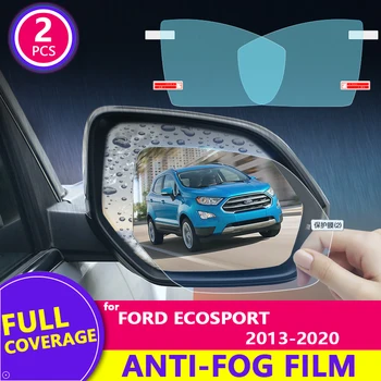 Pre Ford EcoSport 2013 - 2020 2019 Spätné Zrkadlo Film HD Anti-Fog Anti-Scratch Rainproof Auto Zrkadlo Nálepky, Auto Príslušenstvo