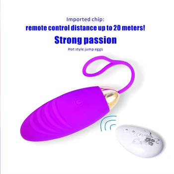 10 rýchlosť Silikónové Skok Vajcia Vibrátory pre Ženy Bezdrôtové Diaľkové Ovládanie vibrátory stimulátor klitorisu USB Masáž Dospelých, Sexuálne Hračky