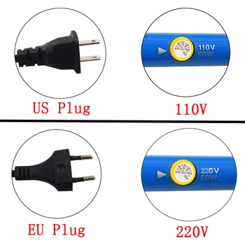 Chanseon EU/US Plug 60W, Nastaviteľná Teplota Elektrická Spájkovačka Súpravy na zváranie Tip na Spájkovanie Drôt Prenosné Zváracie Repair Tool