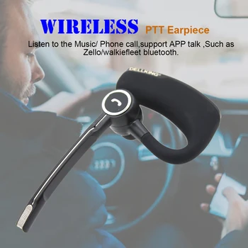Anysecu Bezdrôtové Bluetooth Slúchadlá E0 Bluetooth PTT Headset Pre Android, Rádio, Mobilný Telefón SKUTOČNÉ PTT ZELLO Walkie Talkie