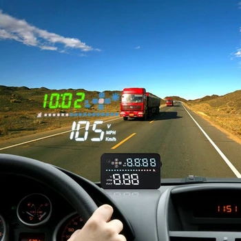 Vhodné pre Všetky Auta Rýchlosť Projektor na čelné Sklo A3 OBD2 Head Up Display Auto HUD Digitálne Auto Rýchlomer Auto Príslušenstvo