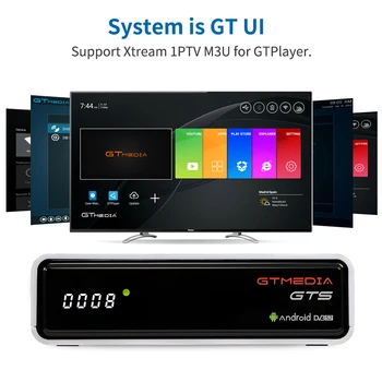 GTMEDIA 4K TV BOX GTS Android 6.0 DVB-S2 Satelit ReceiverCombo 2 GB RAM 8 gb ROM Amlogic S905D BT4.0 Smart Set-Top Box Dekodér