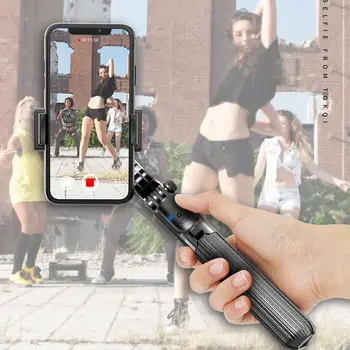 3 v 1 Selfie Stick Ručné Uchopenie Stabilizátor Statív Držiak S Rukoväť Diaľkové Selfie Stojan Pre všetky Smartphone