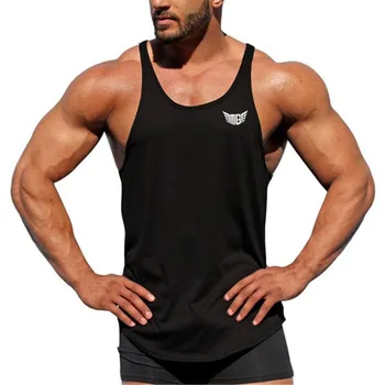 Muscleguys Lete fitness tank topy mužov telocvične stringer mens canotta kulturistike tričko, vesta bez rukávov tričko bavlnené oblečenie