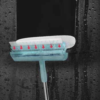 GESEW Multifunkčné Sklo Čistiaca Kefa Auto Umývanie Okien pre Domácnosť na Čistenie Kefou Dlhá rukoväť Skla Stierač Domov Cleaning Tool