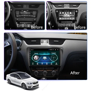 Auto multimediálny systém Pre Škoda octavia 2013-2018 GPS navigátor, DVD prehrávač, stereo audio am wifi 1 din Android zrkadlo odkaz