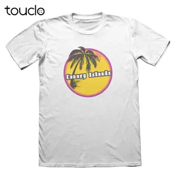 Letné Štýl Módy Kanárske Ostrovy Sunset Beach T-Shirt - Mužov, Otcov, Deň Vianočný Darček Tee tričko