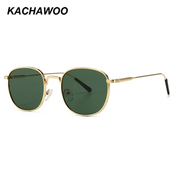 Kachawoo ženy námestie slnečné okuliare kovové zlaté zelená pánska móda slnečník plážový 2020 lete darčeky položky uv400 hot predaj 2020