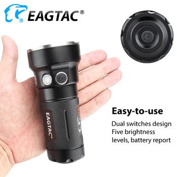 EAGTAC MX30L3-C Ultra Kompaktný LED Baterka 6*XPG2 6*219C 3780 Lúmenov 3*18650 6*CR123A Batérie