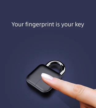 Tuya Bluetooth Smart Biometrické Keyless Odtlačkov prstov Dvere visacie zámky USB Nabíjateľné Anti-Theft Nepremokavý Bezpečnostný Zámok