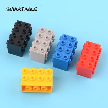 Smartable Tehla 2x4x2 s Cvoky na Stranách Stavebné Bloky MOC Diely, Hračky Pre Deti, Vzdelávacie Kompatibilné 2434 5 ks/veľa