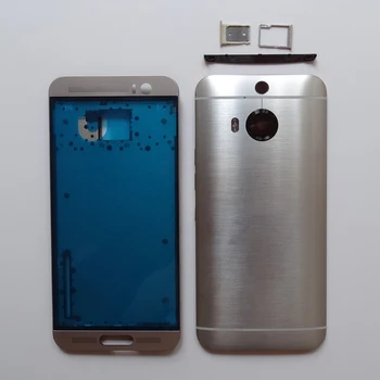 Pôvodný Pre HTC One M9 Plus M9+ Stredný Rám Predného Panelu LCD Bývanie +kryt Batérie Kryt Puzdro + Sim karty SD/Zásobník s tlačidlami