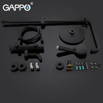 Gappo Black Sprcha Kohútikov Vaňou, Termostatické studenou teplota kohútikov sprcha systém, veľké režijné náklady