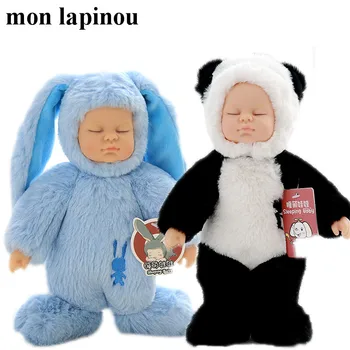 Roztomilý plyšový zajac hračka plnená zajac medveďa novorodenca hračka bjd dieťa bábiku baby deti upokojiť hračky pre deti darček hot predaj