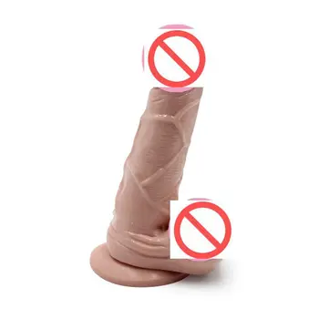 21 cm Realistické Dildo Flexibilné Penis s Textúrou Hriadeľa a Silné prísavky Sexuálne Hračky, Ženská Masturbácia