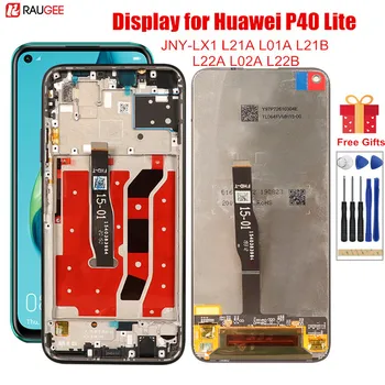Raugee Pôvodné Zobrazenie pre Huawei P40 Lite JNY-LX1 Dotykový LCD Displej Testované Digitalizátorom. Náhrada za P40 P 40 Lite 6.4