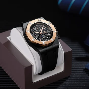 ONOLA značky Vojenské bežné quartz hodinky mužov oceľovou luxuri klasické náramkové hodinky chronograf kalendár nepremokavé pánske hodinky
