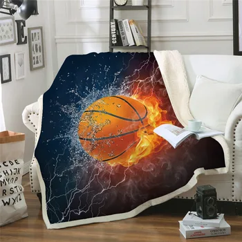 Sen NS tryskanie deka klimatizácia deka zahusťovanie double-layer plyšové 3D digitálna tlač deka basketbal série