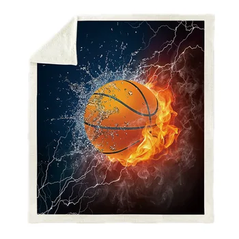 Sen NS tryskanie deka klimatizácia deka zahusťovanie double-layer plyšové 3D digitálna tlač deka basketbal série