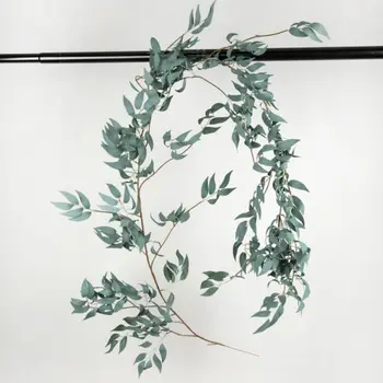 Umelé Ivy Zelenej Listovej Garland Rastliny Viniča Falošné Lístie, Kvety Domov Záhrada Listy Dekor Falošné Ratan String Svadobná Výzdoba