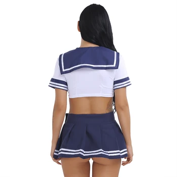 Ženy Japonský Sex Školáčka Uniformy Mini Sukne Študent strednej Školy, JK Vyhovovali Námorník Trubice, Topy, Sexi spodné Prádlo, Cosplay Kostým
