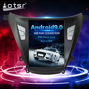 Pre Hyundai Elantra Android Rádio magnetofón 2012 - 2016 Auto Multimediálny Prehrávač Stereo hlava jednotky PX6 Tesla Audio-Navi Č 2din