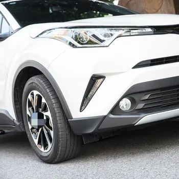 Pre Toyota CHR C-H 2016 2017 2018 Exteriéru ABS Chrome Predný Nárazník Strane Mriežka Kryt Výbava Predné Foglight Chránič Príslušenstvo