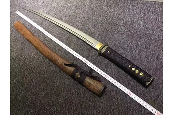 Wakizashi japonský skutočný meč 76 cm T10 uhlíkovej ocele, kalené čepele ostré ako britva na rezanie bambusu rosewood prezervatívy