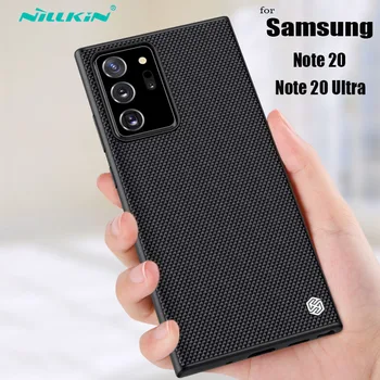 Pre Samsung Galaxy Note 20 Ultra / Note20 Ultra Prípade Puzdro NILLKIN Textúrou Nylonové Vlákno Luxusné Odolný Kryt Prípadoch