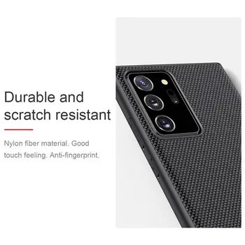 Pre Samsung Galaxy Note 20 Ultra / Note20 Ultra Prípade Puzdro NILLKIN Textúrou Nylonové Vlákno Luxusné Odolný Kryt Prípadoch