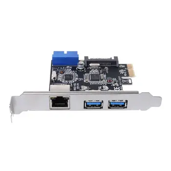 USB3.0 Ethernet Adaptér 3 HUB port 10/100/1000 mb / s PCI-E na RJ45 Gigabit LAN Usb Technické