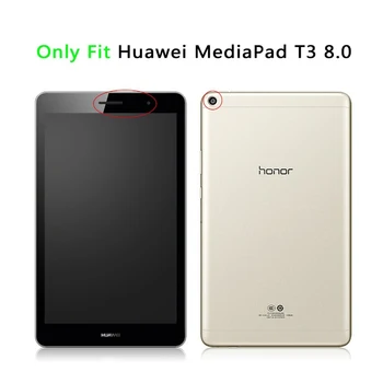 Ultra Slim Mäkký Silikónový obal pre Huawei MediaPad T3 8.0 KOB-L09 KOB-W09 Tablet Funda Kryt pre Česť Hrať Pad prípade 2+Darčeky