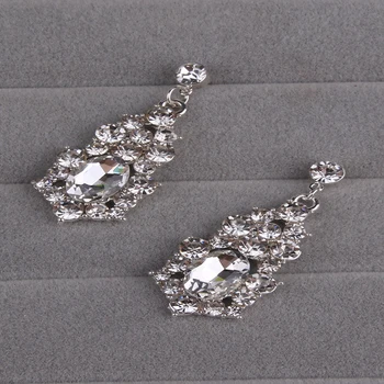 Crystal Svadobné Šperky Sady Módne Svadobné Šperky Tiara Náhrdelníky Náušnice Pre Družičky Nevesty