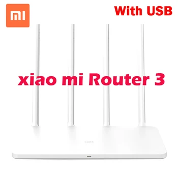Xiao MI WiFi Bezdrôtový Smerovač 3 3G / 4 867Mbps WiFi Opakovač 4 1167Mbps 2.4 G/5 ghz Dual 128MB Kapela Flash ROM APP Control