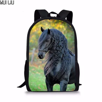 Prispôsobený Online Star Pekný Kôň Školské tašky pre Dospievajúce Dievčatá Zš Deti Späť Pack Tumblr Notebook Aktovka mochila infantil