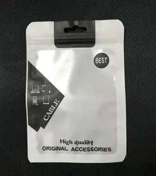 200pcs/veľa 10.5*15 cm Zips vreciek Maloobchodnom balení taška Plastové poly funkcie opp pre iphone samsung xiao USB kábel zavesiť otvor balení taška