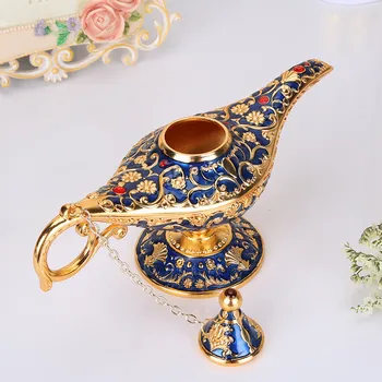 [VIP]10color Aladdin Čarovná Lampa Retro Domáce Dekorácie Tradičné Duté Z Rozprávky, ktorí Chcú Genie Lampa Čaj Hrniec Remesiel dekor
