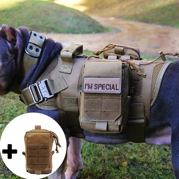 Armáda Psa Taktická Vesta Nylonu 1000D Rýchle Odomknutie Vojenské Psa Vestu Outdoor, Lov Výcvik Taktiky Zariadenia Pet Oblečenie