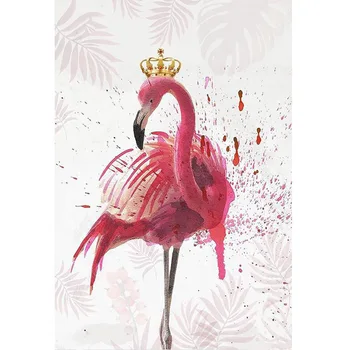Diamond Vyšívané Flamingo Kráľ Mozaiky Plné Námestie Mozaiky Diamond DIY Diamond Maľovanie Domov Darček