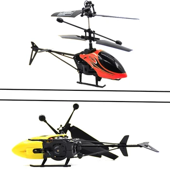 Úradný W25 RC Vrtuľník 2 CH 2 Kanálový Mini RC Drone S Gyro, Odolný proti nárazom RC Hračky Pre Deti, Chlapec Darček Červená Žltá