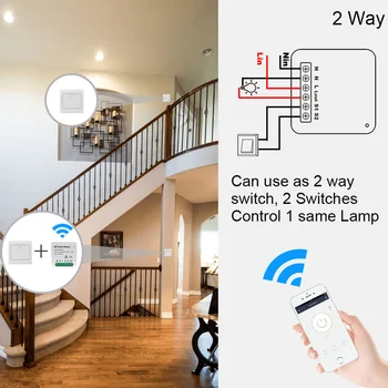 Wifi smart Light Switch 2 spôsob 95-250V Diy Istič Modul Smart Života/Tuya APLIKÁCIU Diaľkové Ovládanie Práce S Alexa Domovská stránka Google tasmota