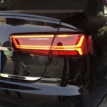 Auto styling Pre Audi A6 zadné svetlo 2012 2013 2016 Dynamické Zase Signál zadné Svetlo, Zadné Lampy Full LED zadné Svetlo Montáž