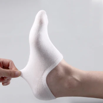 5Pair/veľa Módnych Šťastný Mužov Loď Ponožky Letné, Jesenné Non-slip Silicone Neviditeľné Bavlnené Ponožky Muž Členok Ponožka papuče Meia