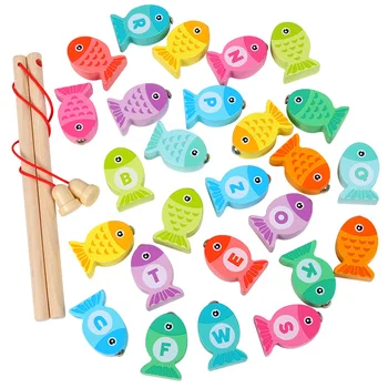 2020 Nové Detské Drevené Hračky Miestne Abecedy Magnetické Rybárske Hračky, Hry, Puzzle, Hračky Skoro Vzdelávacie Hračky pre Deti, Dievča Dary