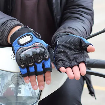 Motorka pol prsta motocyklové rukavice letné moto motorke motocross zjazdové biker rukavice Racing vonkajšie rukavice