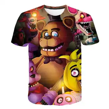 3D Päť Nocí V Freddy ' chlapci T-Shirts Detí nosenie príležitostné letné Oblečenie Chlapci T Košele, Deti camisetas Komiksu, anime, Topy