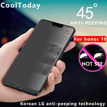Privacy Protection Film Tvrdeného Skla Pre Huawei P 10 20 pro plus lite česť 9 lite 10 Screen Protector Anti Peeping COOLTODAY
