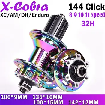 X-Cobra Požičovňa hub rainbow 144 kliknite rozbočovače horský bicykel rozbočovače 4 NBK ložiská kocky 32 dier 4 pazúry 8 9 10 11 Rýchla XD hub