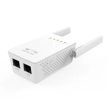 300Mbps Mini Router WiFi Opakovač Siete Range Extender Booster N300 Wi-Fi jednorazové Zvýšenie Dual Externé Antény EU/US/UK Plug